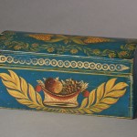 american painted stenciled box
