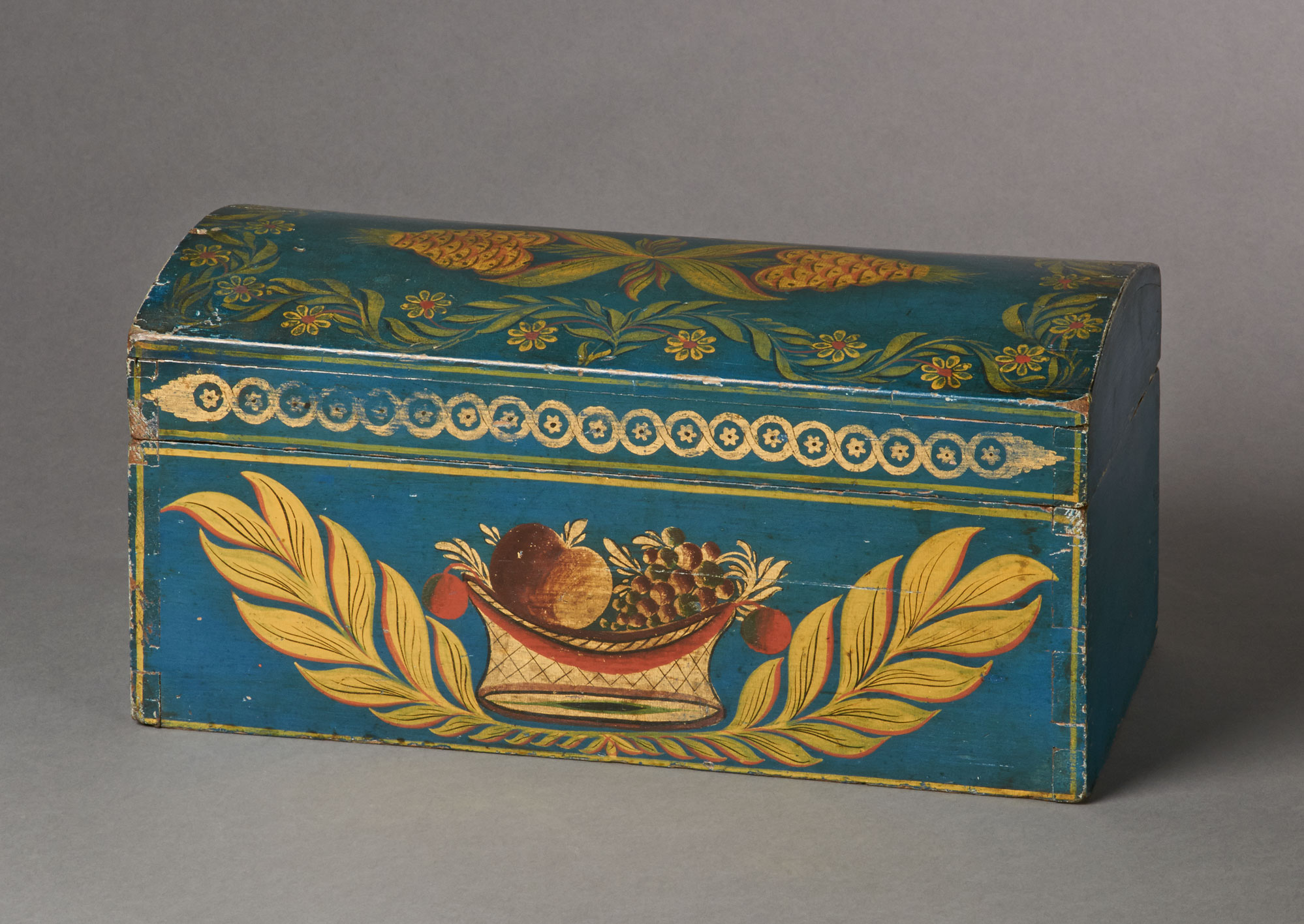 american painted stenciled box rel=