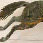 antique horse hoop weathervane