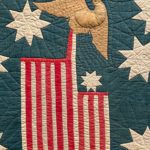 antique American patriotic quilt