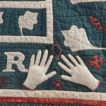 antique American patriotic quilt