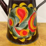 painted toleware coffee pot