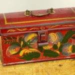 painted toleware document box