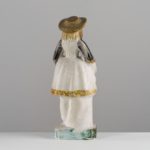 antique chalkware lady figure