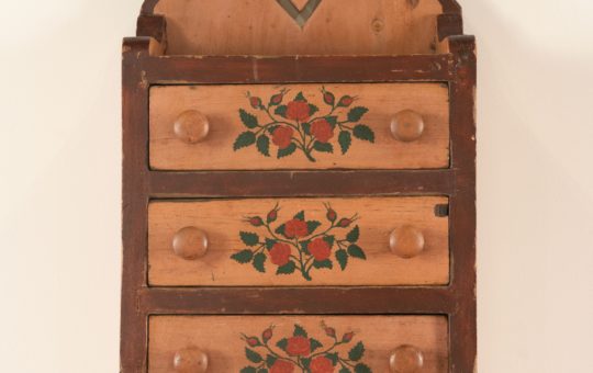 hanging painted spice chest