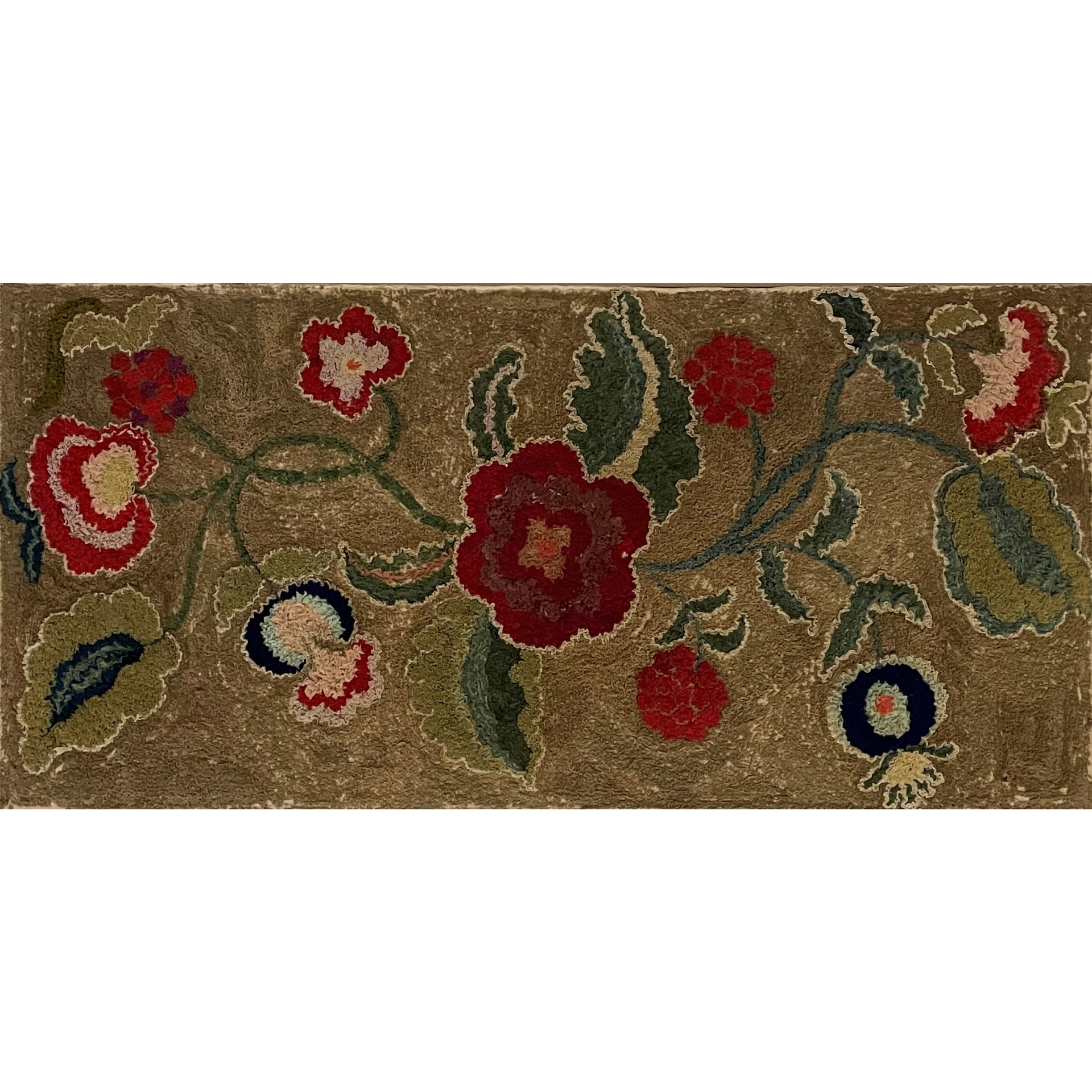 american floral shirred rug rel=