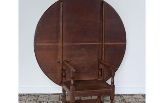 American primitive chair table