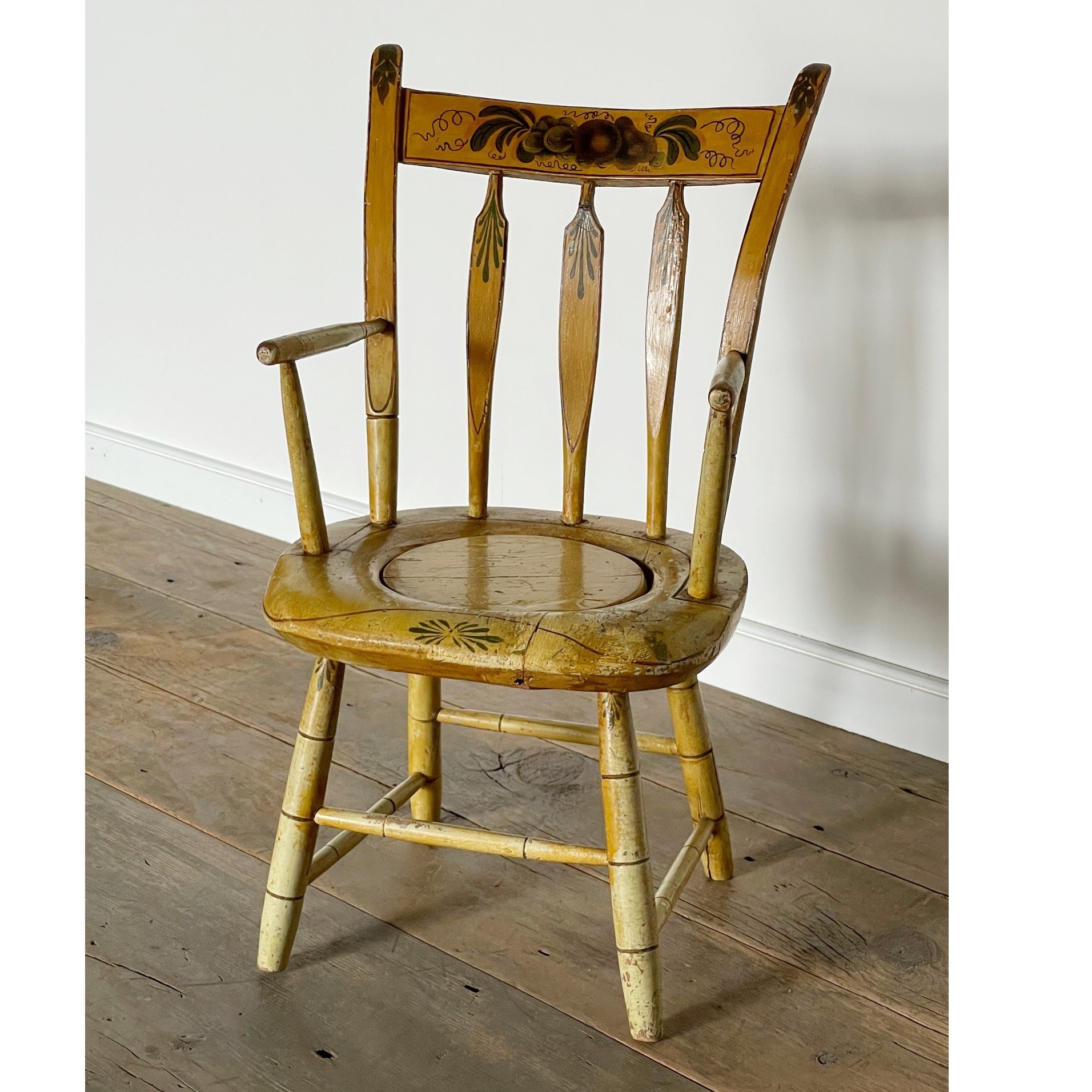 painted child's windsor chair rel=