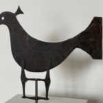 primitive iron bird weathervane