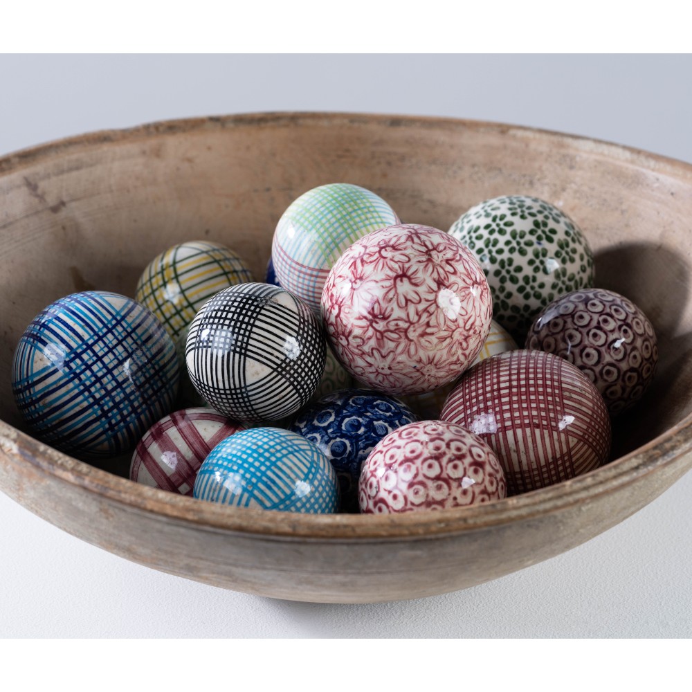 antique ceramic carpet balls rel=