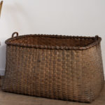antique oak splint basket