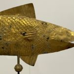 antique gilt fish weathervane