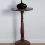 early American walnut candlestand