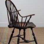antique painted windsor armchair