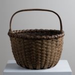 painted oak splint basket