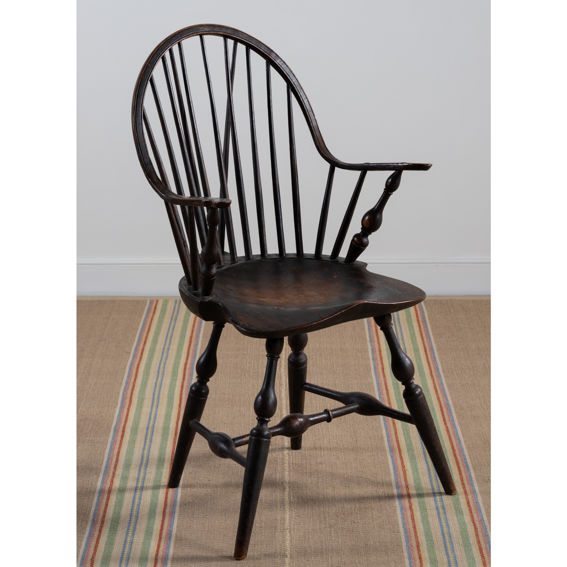 antique painted windsor armchair rel=