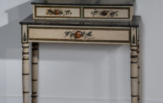 antique painted dressing table