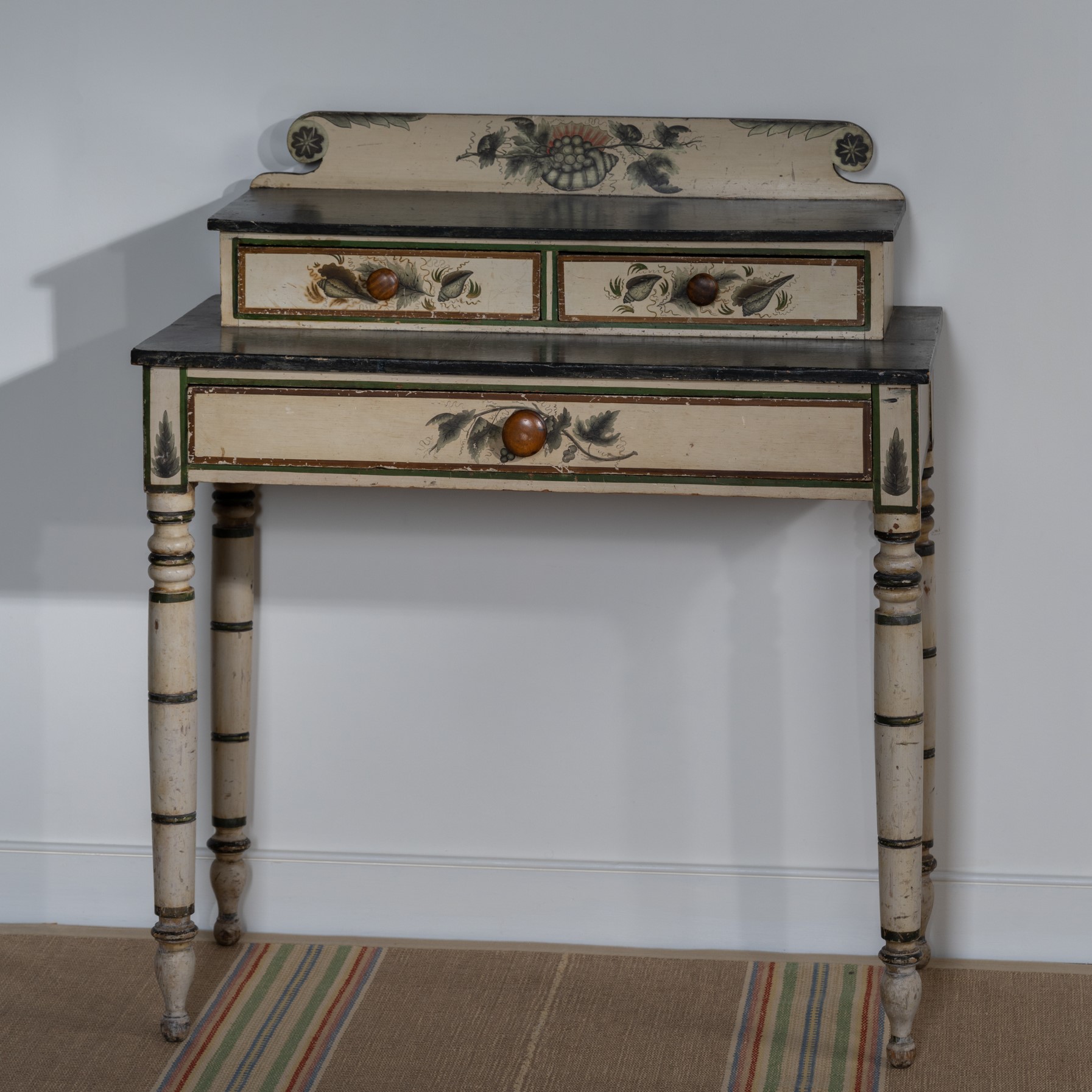 antique painted dressing table rel=