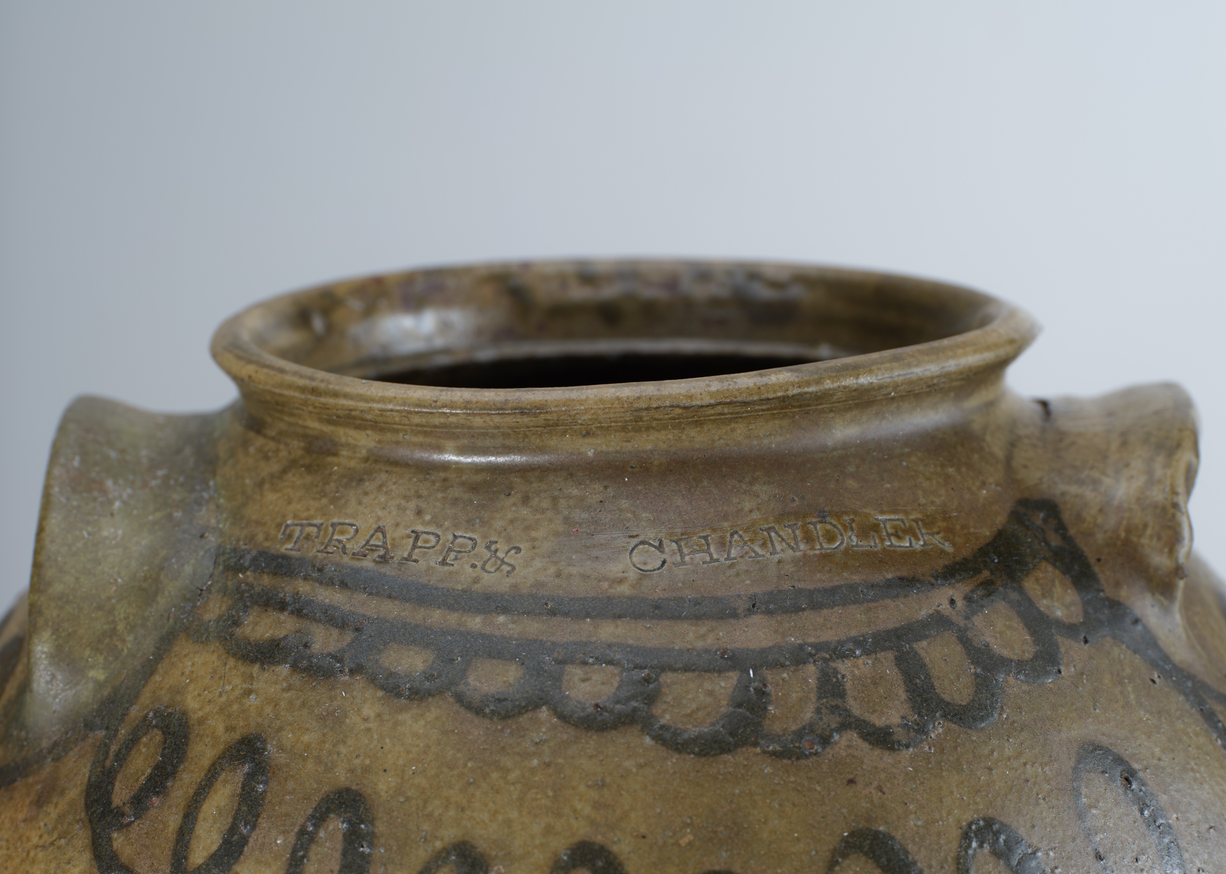 Edgefield glazed stoneware jar rel=