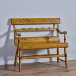 antique painted child's settee
