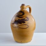 antique glazed earthenware jug