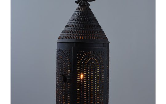large punched tin lantern