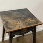 antique blue side table