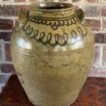 Edgefield glazed stoneware jar