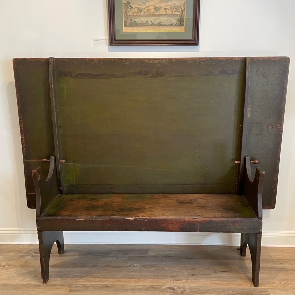 American antique bench table