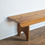 antique painted mortised bench