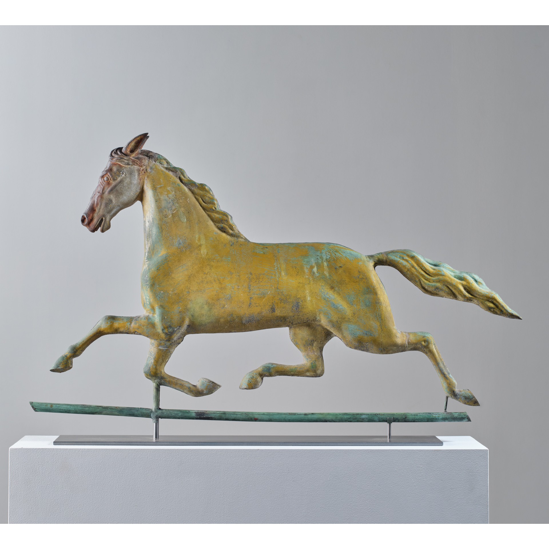 antique running horse weathervane rel=