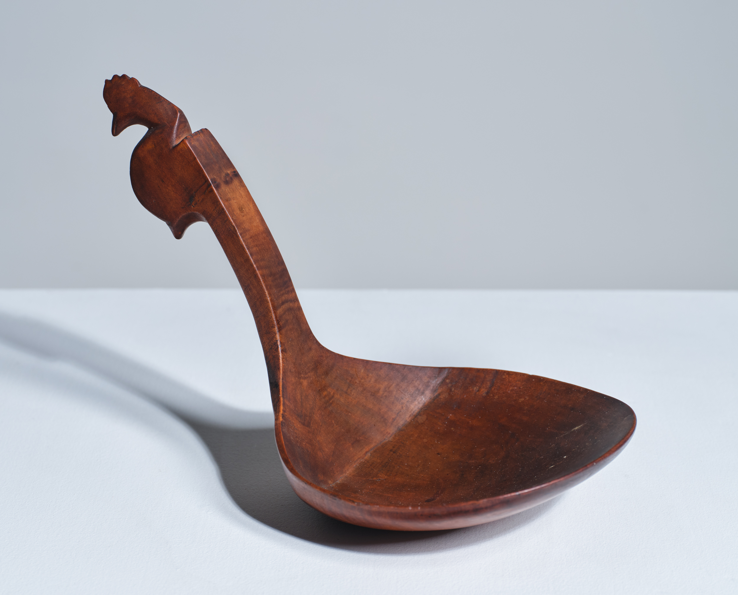 antique treenware carved ladle rel=