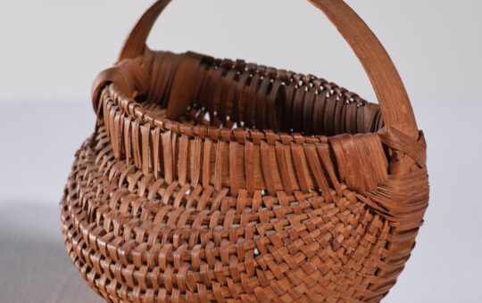 antique miniature wall basket