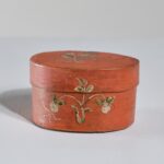 small decorated bentwood box