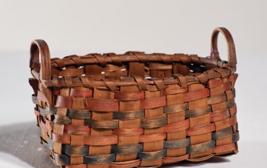 miniature woodlands rectangular basket