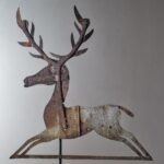 folk art deer weathervane