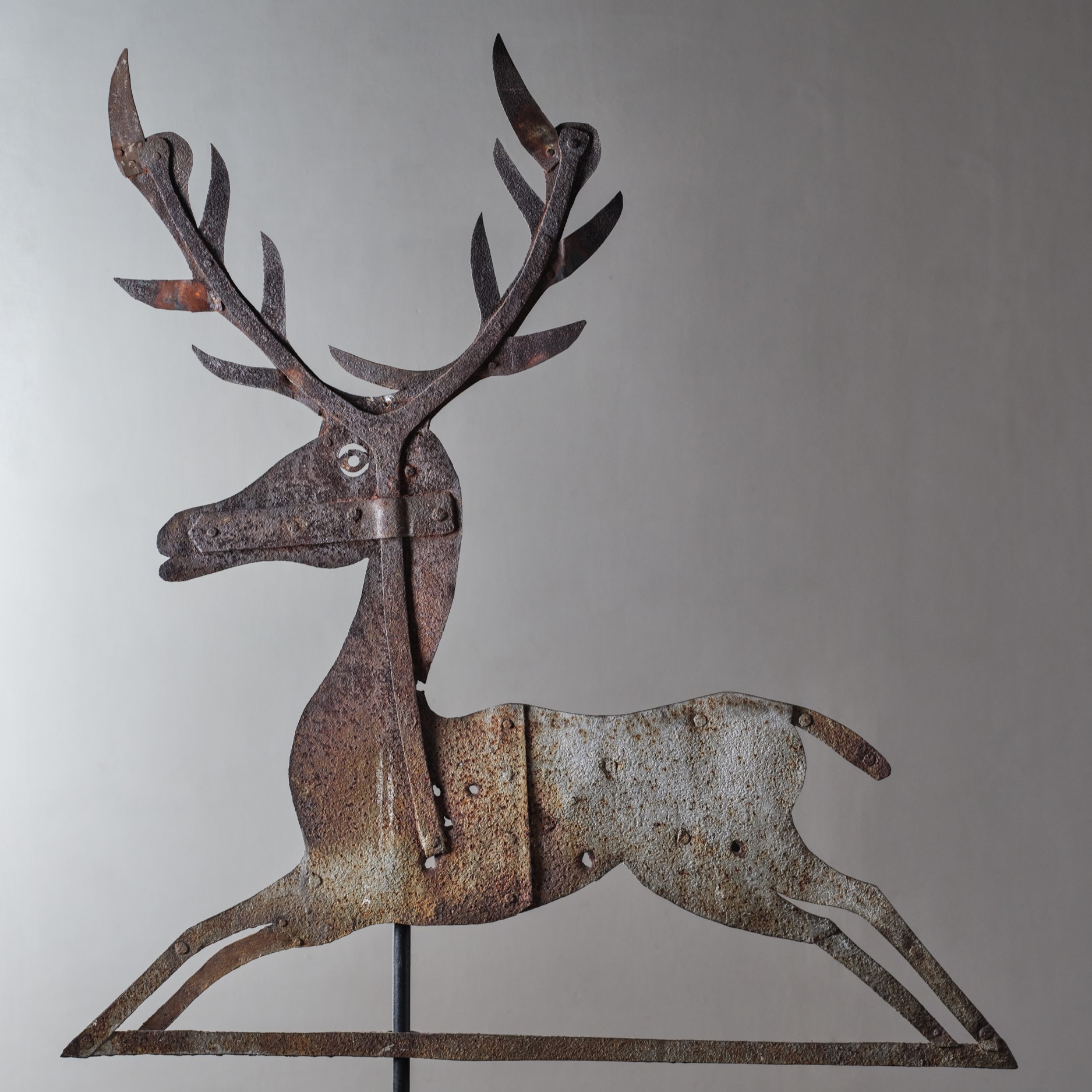 folk art deer weathervane rel=