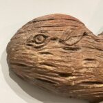 antique carved pine beaver