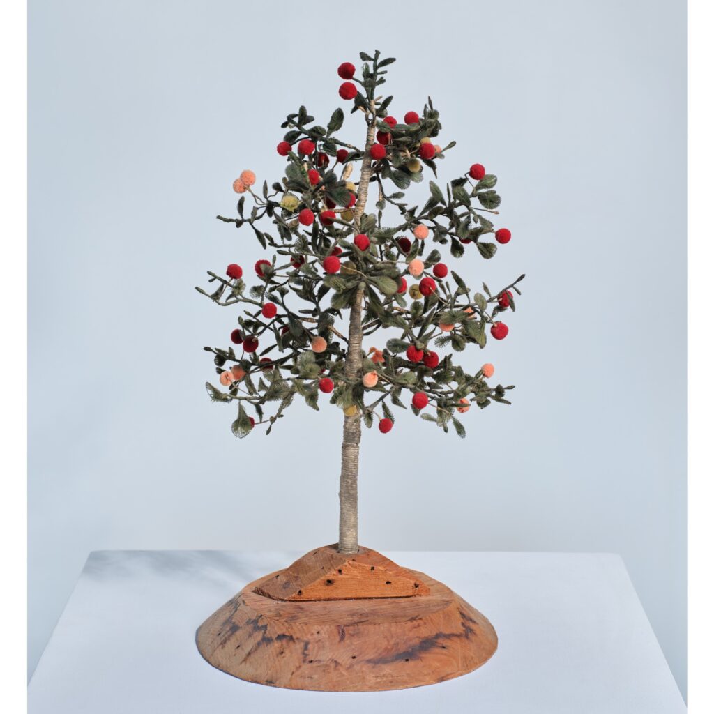 antique fabric cherry tree