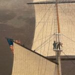 Boston Harbor ship painting