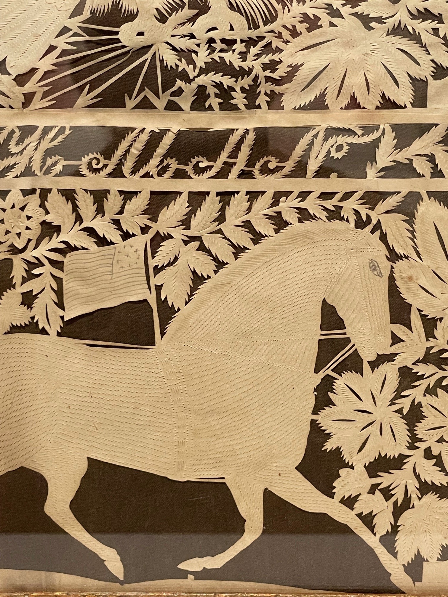 American antique animal papercut rel=