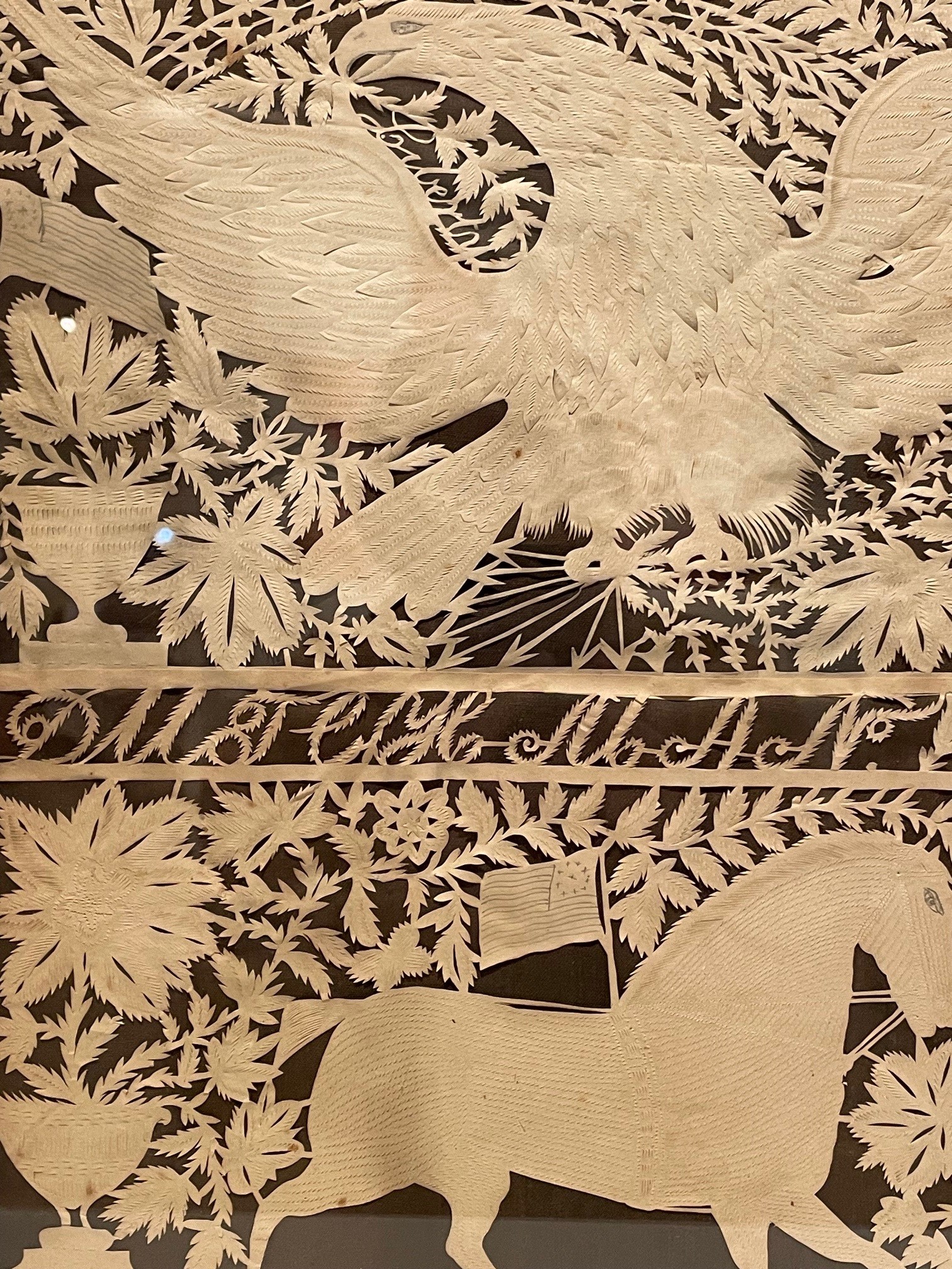 American antique animal papercut rel=
