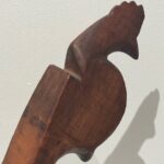antique treenware carved ladle