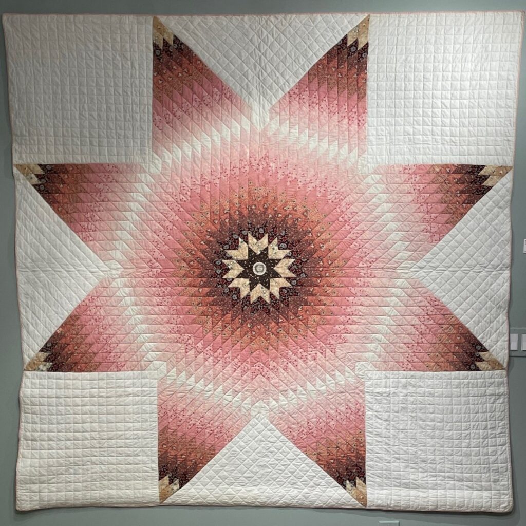 American antique starburst quilt