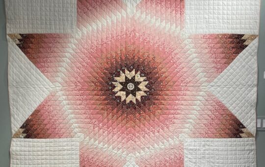 American antique starburst quilt