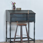 American painted schoolmaster desk