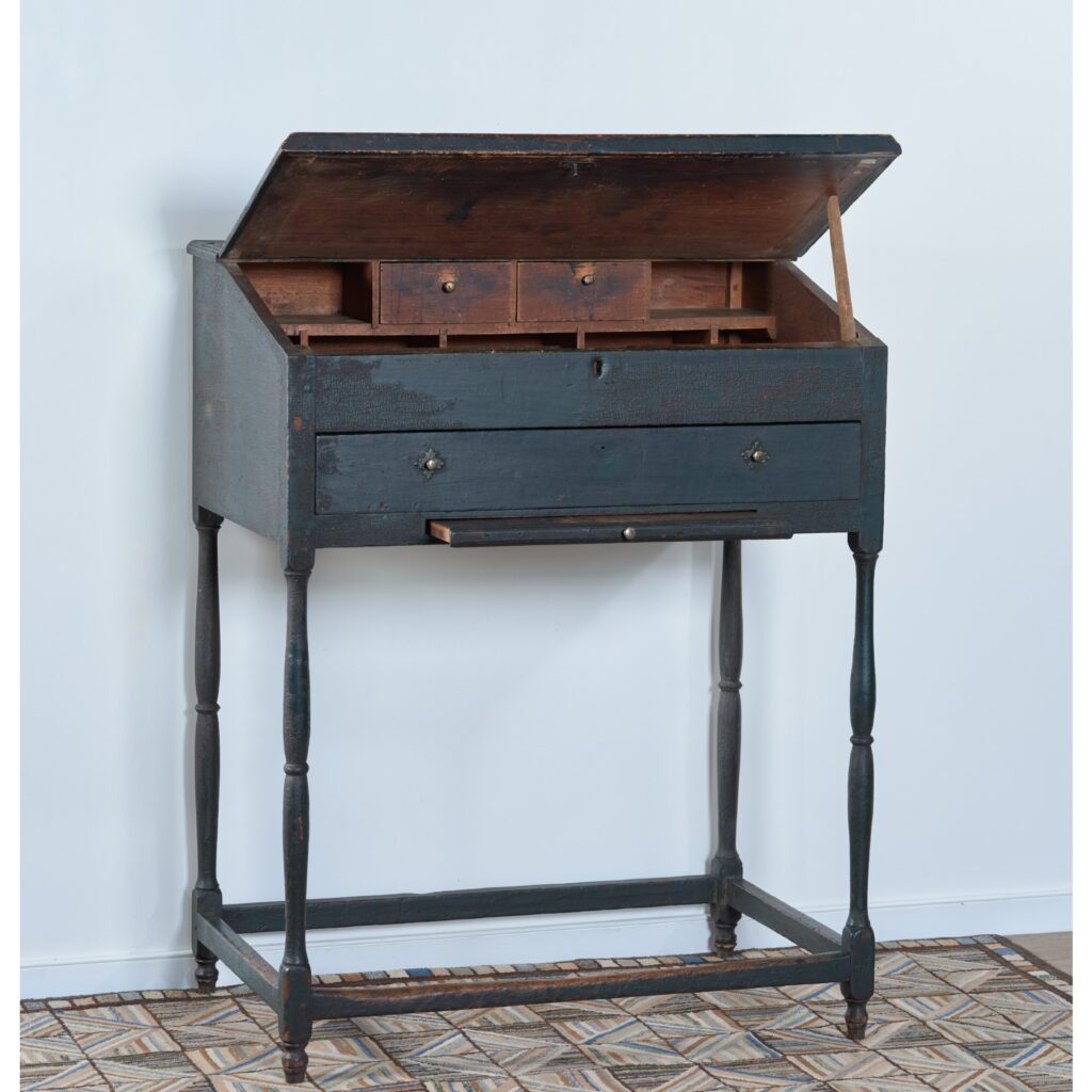 American painted schoolmaster desk