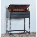 American painted schoolmaster desk