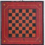 antique double-sided gameboard