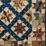 antique stars crib quilt